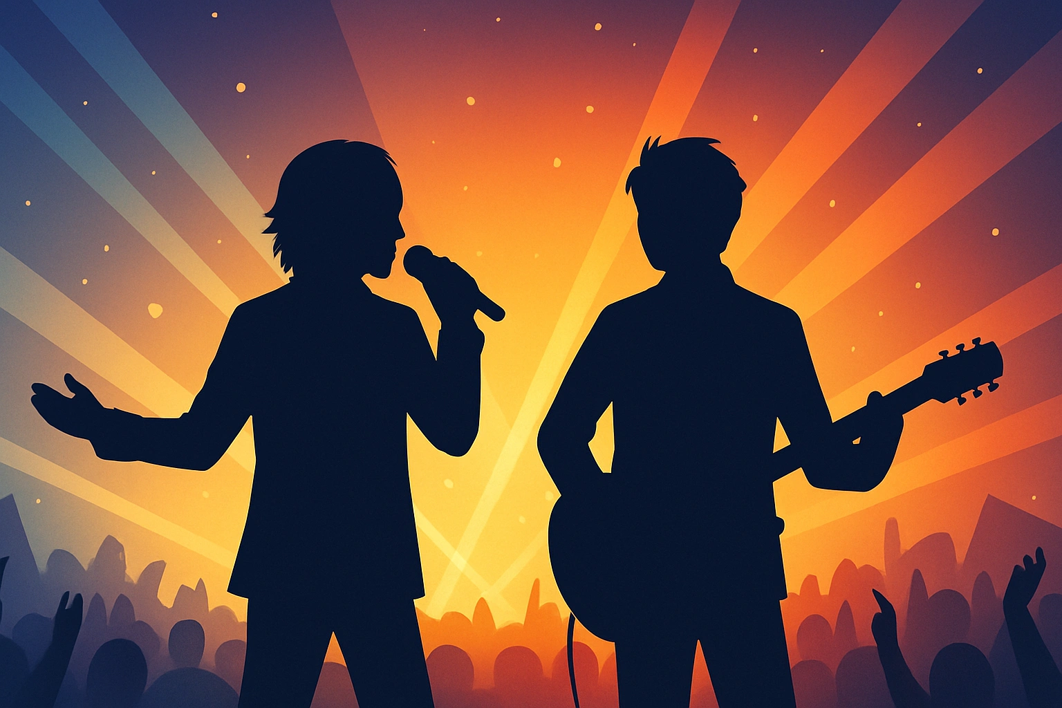 GLAY30周年東京ドームライブとhyde共演を象徴する抽象イラスト